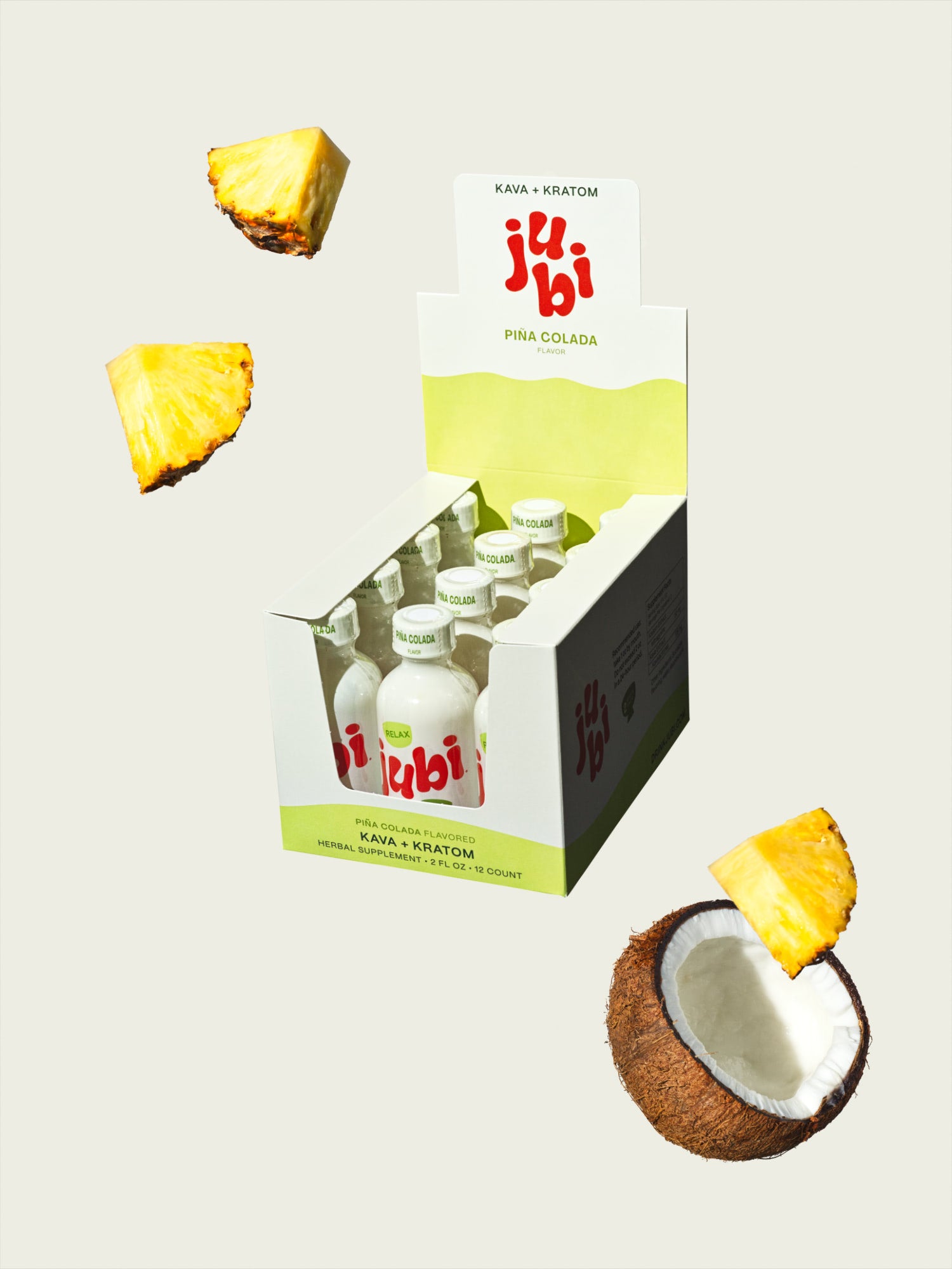 Jubi Piña Colada Relax Shot - Kava & Kratom Relaxation Shot - Image 9