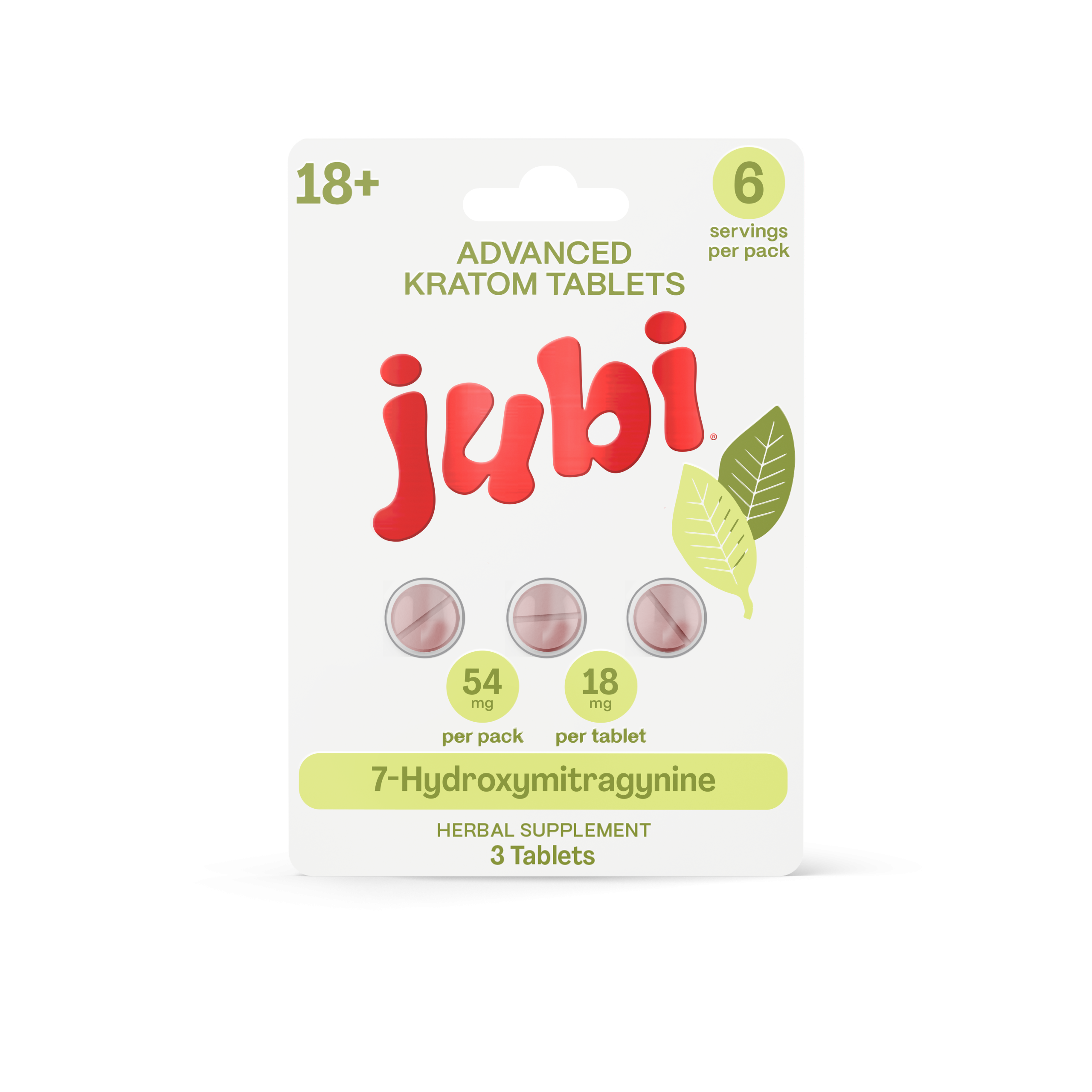 Jubi 7OH Advanced Kratom Tablets 18mg - Precise, Portable 7-Hydroxymitragynine - Image 2