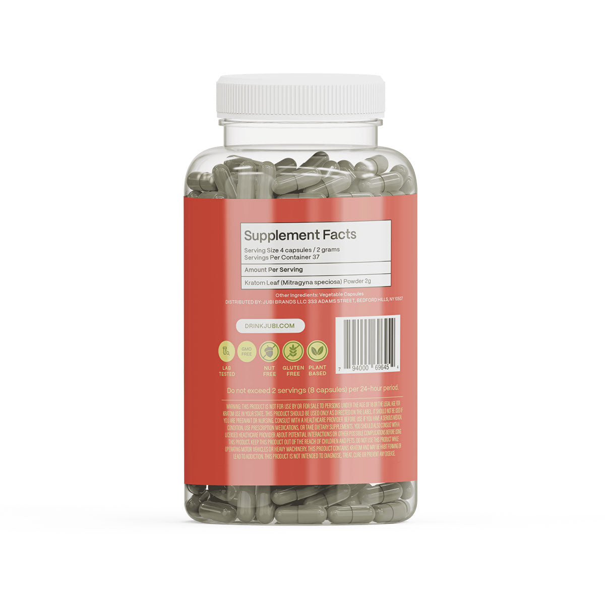 Jubi Maeng Da Kratom Vegetable Capsules - 3 Strains | Energy, Focus & Calm - Image 10
